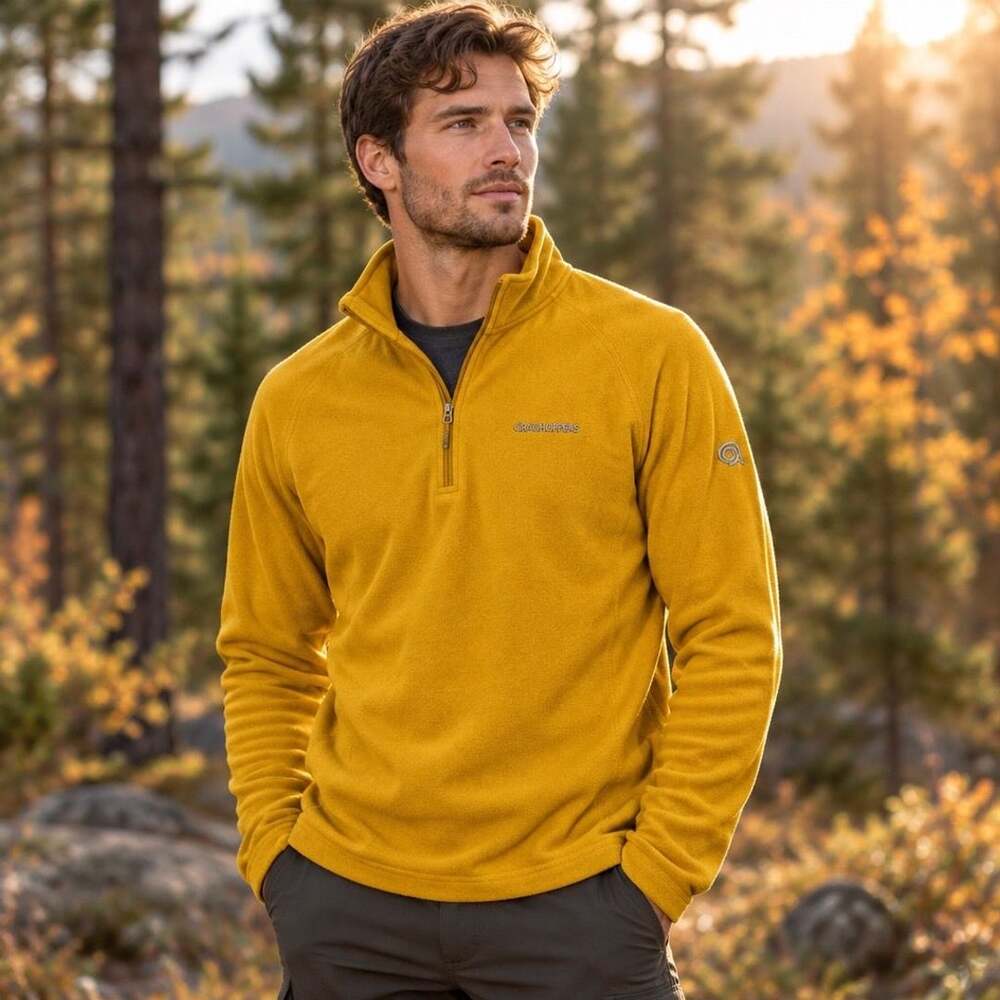 Craghoppers Corey VI Half Zip Fleece Size XXL Yellow
